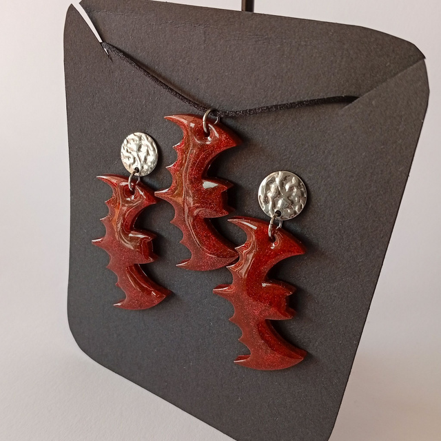 Conjunto Murciélagos color sangre