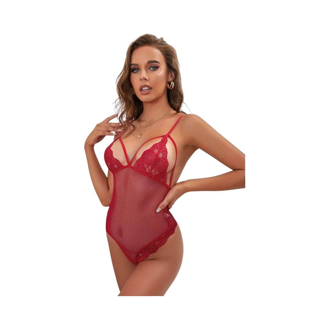 Body Malla Rojo Pasión Talla L