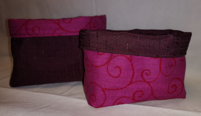 Lot de 2 panier mauve