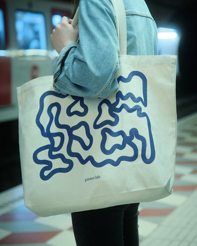 Maxi Tote Bag Visceral Azul