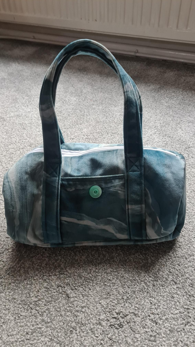 Blue / Green Small Cylinder Bag