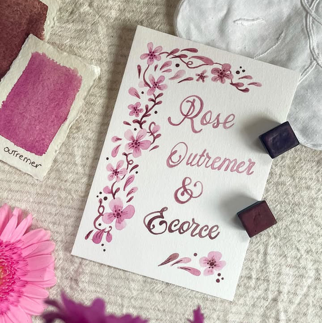 Rose Outremer et Écorce 