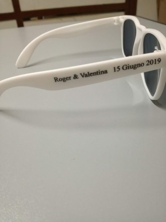 Occhiali da sole bianchi personalizzati pz. 50 - 100