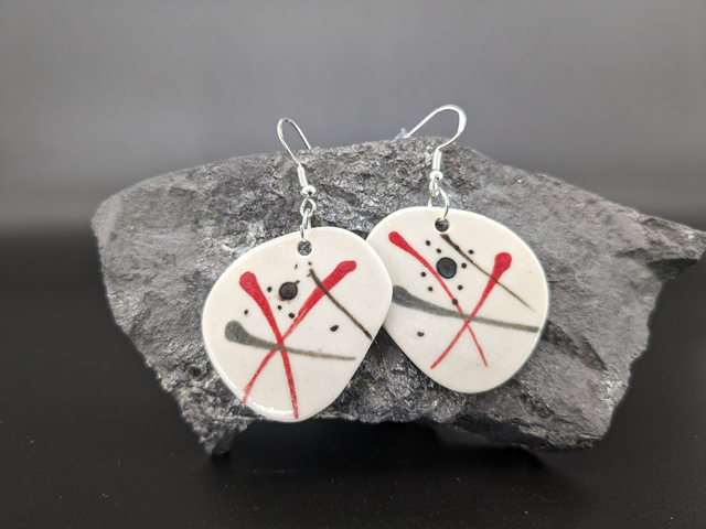 Boucles d'oreilles en céramique