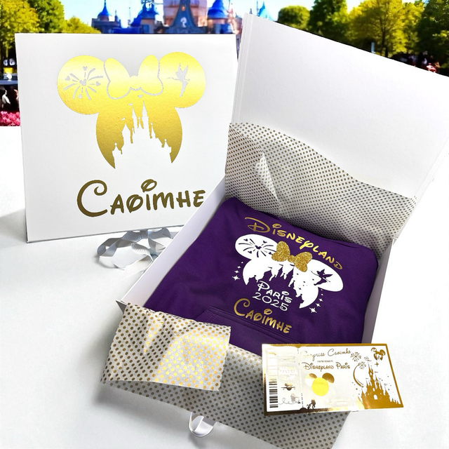 Disneyland reveal box gold