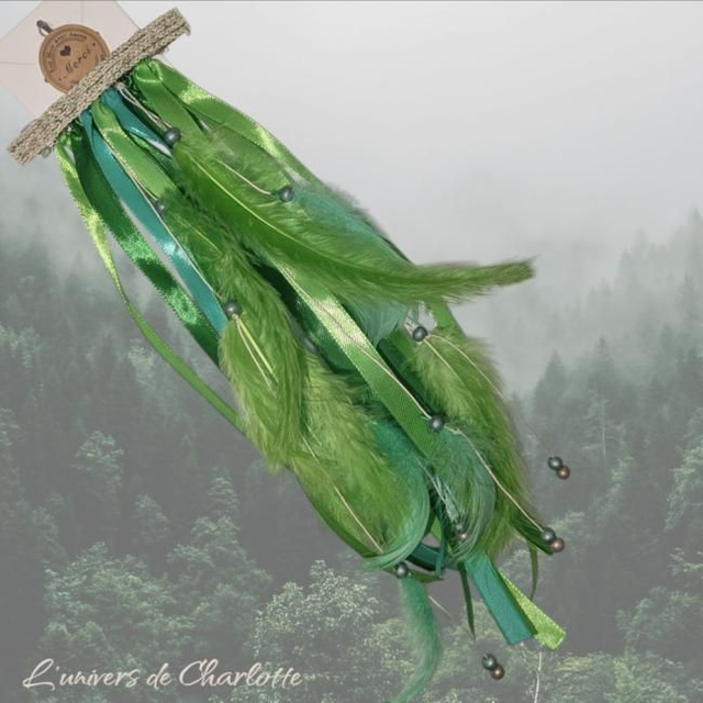 Barrette Amérindienne "Vert"