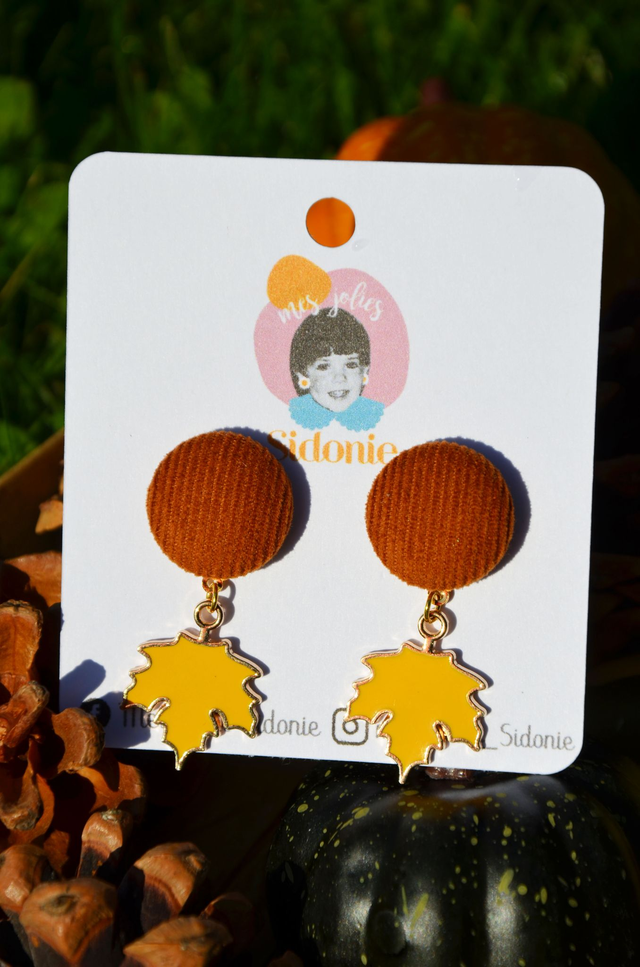 Mini Sidonie Feuilles cannelle