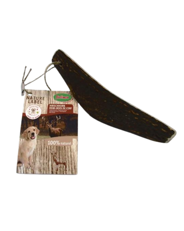 Bois de cerf coupé en deux