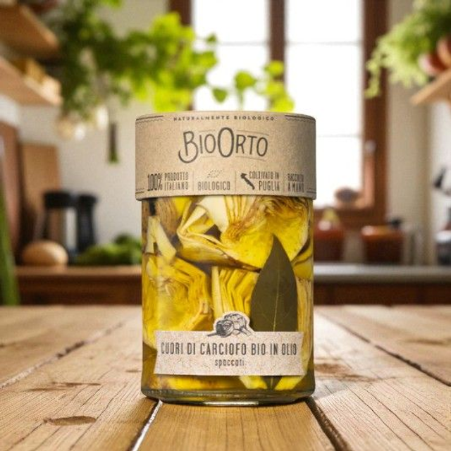 Cuori di carciofo biologico in olio - Bio Orto - 350gr