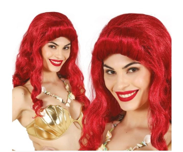 Carnevale ,  4514  PARRUCCA PRCIPESSA DEI MARI IN SCATOLA