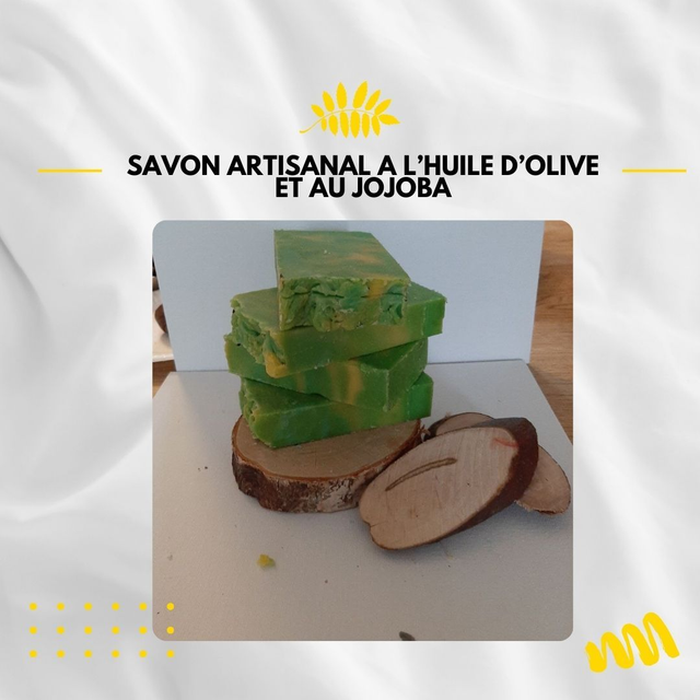 Savon artisanal à l'huile d'olive et jojoba