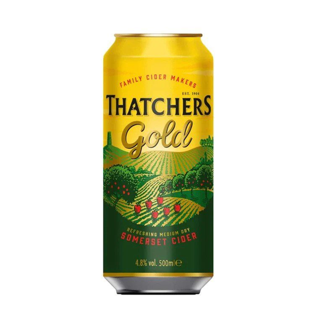 Thatchers Gold Cider - 4.8%Vol - 500ml Can