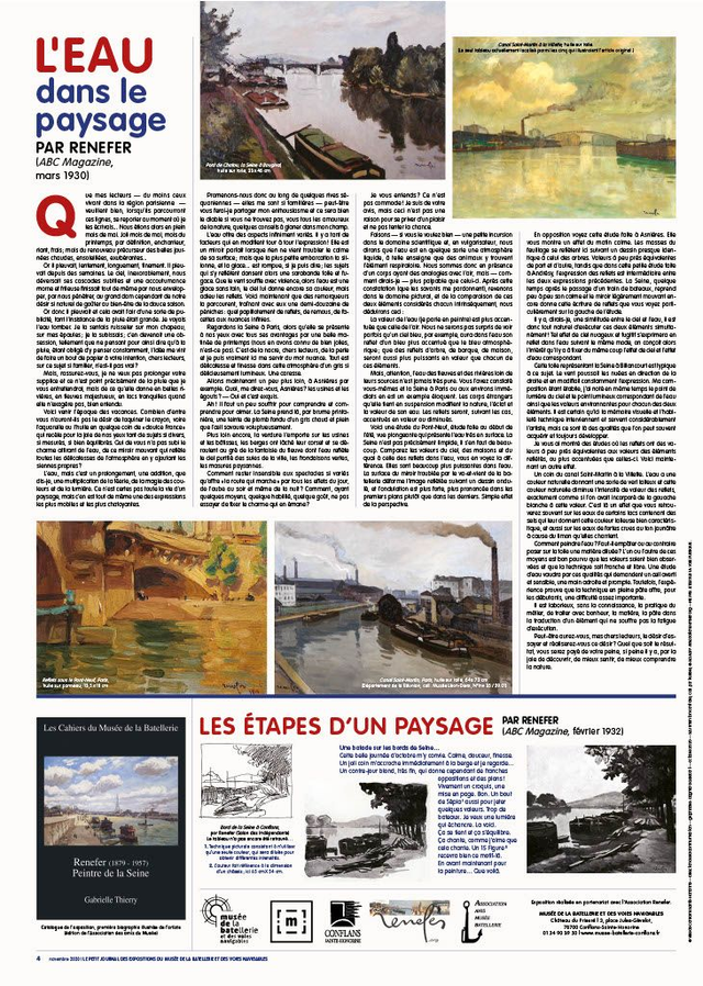 CM084 - Renefer (1879-1957) Peintre de la Seine. (Les cahiers du musée de la batellerie)