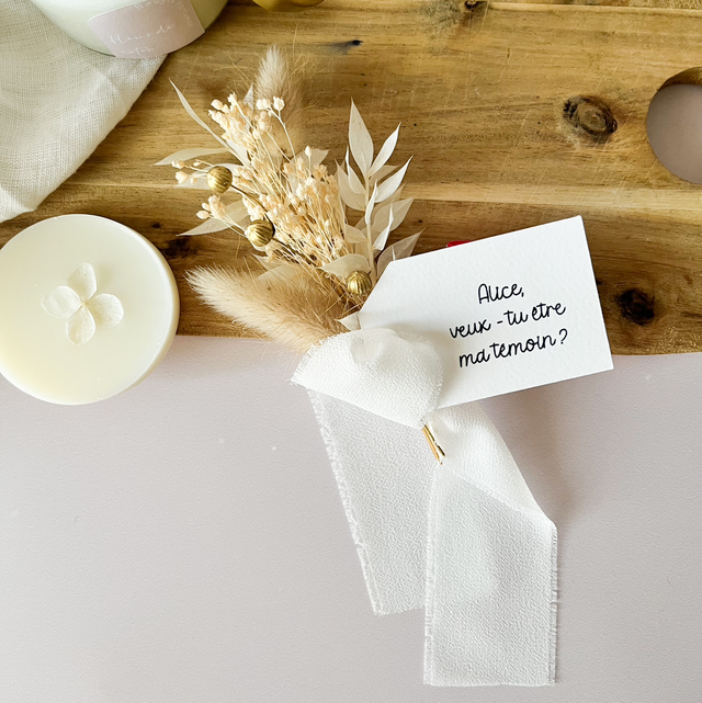 Coffret Découverte – Bougie Parfumée, Fondant & Fleurs Séchées