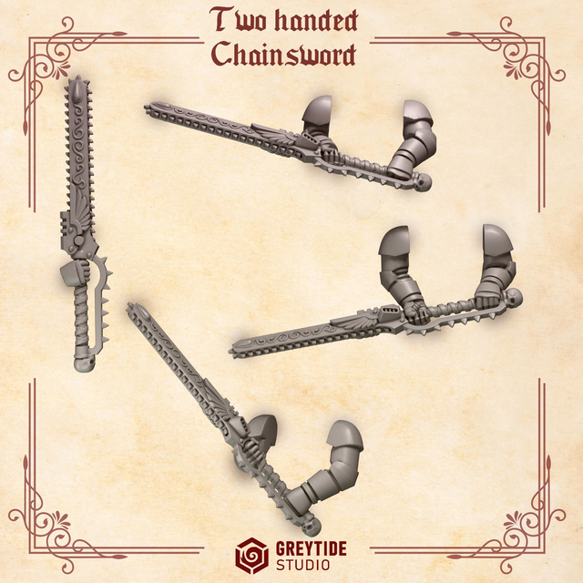 Two Handed Chainswords (Crimson Lords)