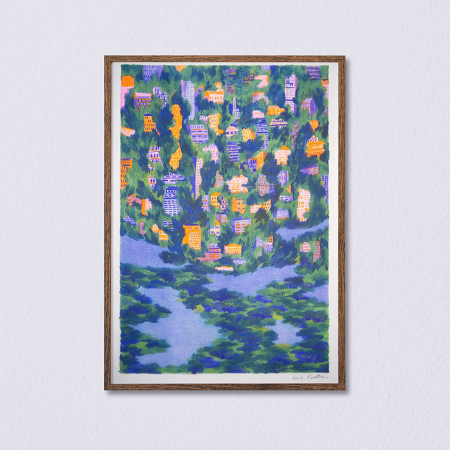 Ville forêt (Risographie - format A3)