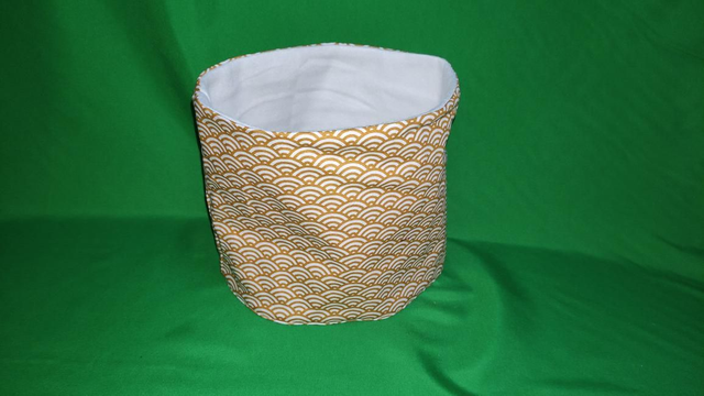 Snood Formes Géométrique Orange Blanc 