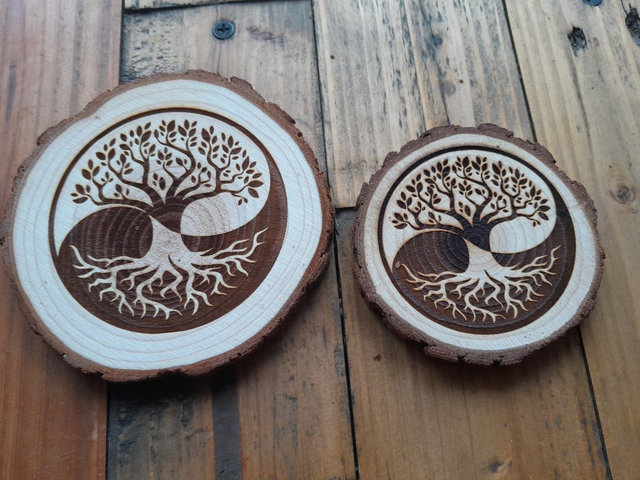 RONDIN ARBRE DE VIE YIN YANG