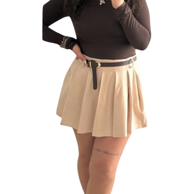 Pantagonna Plissettato Beige
