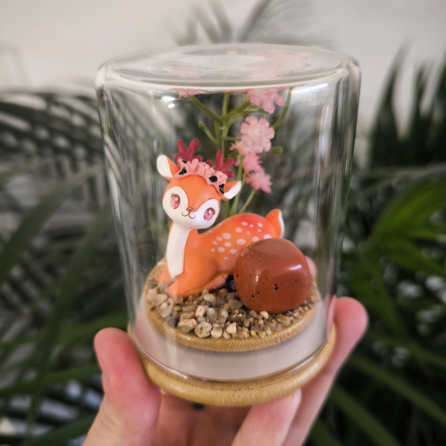 Ami protecteur - Faon (jaspe rouge)