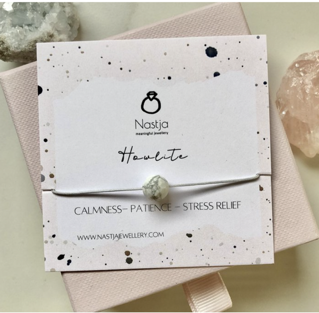 Bracelet de pierres précieuses - Howlite