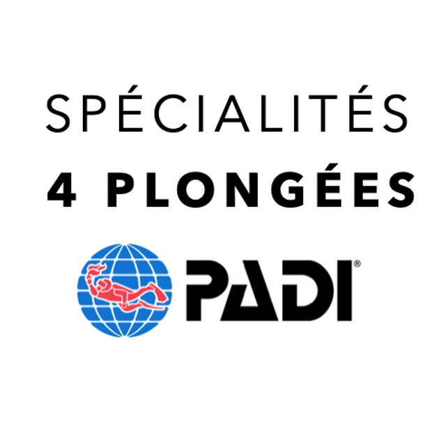 Spécialités 4 plongées 