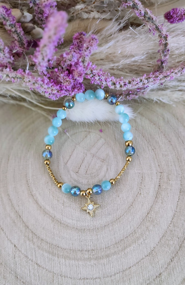 Bracelet "Énergie Féminine" Garniérite