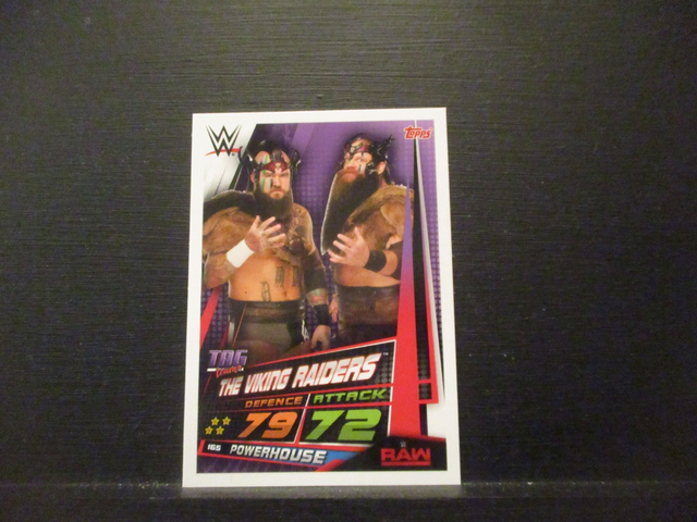The Vikings Raiders - Tag Team Slam Attax Universe Original Trading Card #165