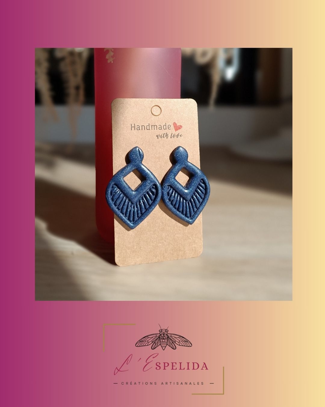 Flabellums bleus irisé