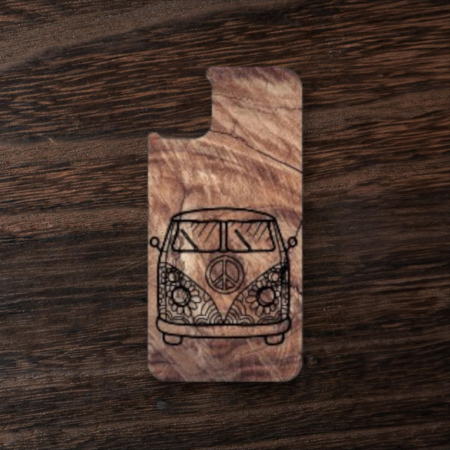 Coque de téléphone - Van - couleur bois 