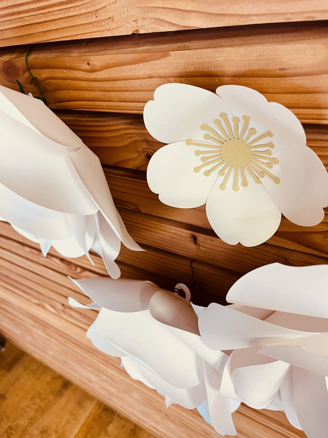 Lot 4 Fleurs blanches