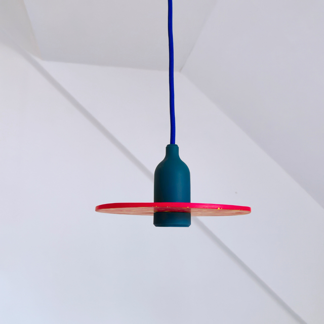 Lampe POPI - Rouge et jaune