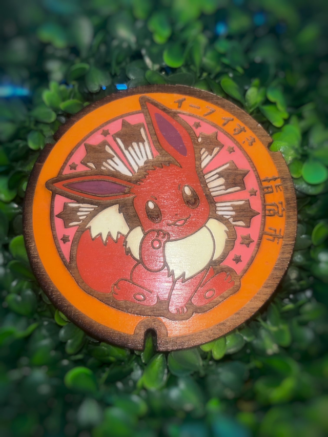 Plaque pokémon évoli.