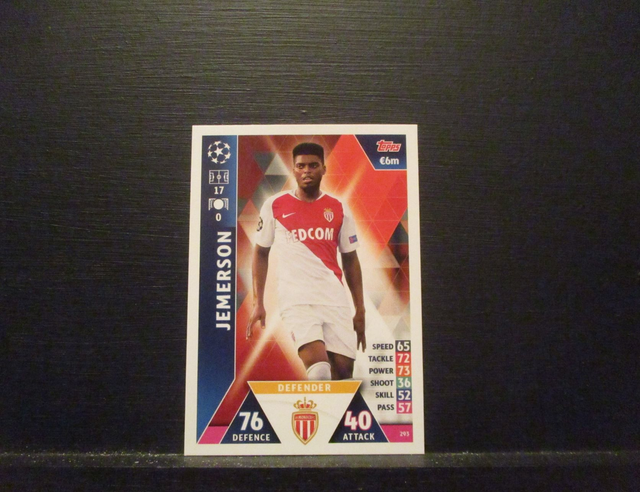 JEMERSON - UEFA Champions League Match Attax 2018/19 Original Trading Card #293