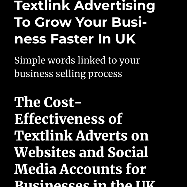 Textlink Advertising To Grow Your Business Faster In UK