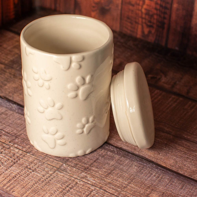 Paw Print Dog Treat Jar