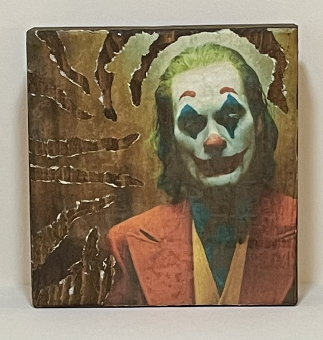 Holzblock Joker Scratched - Jane Framer 