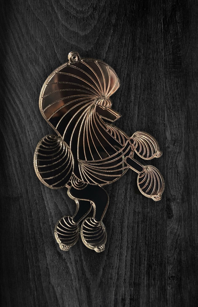 Acryl - Poodle Continental Bronze