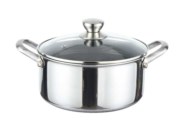 Shallow caserolle stainless steel