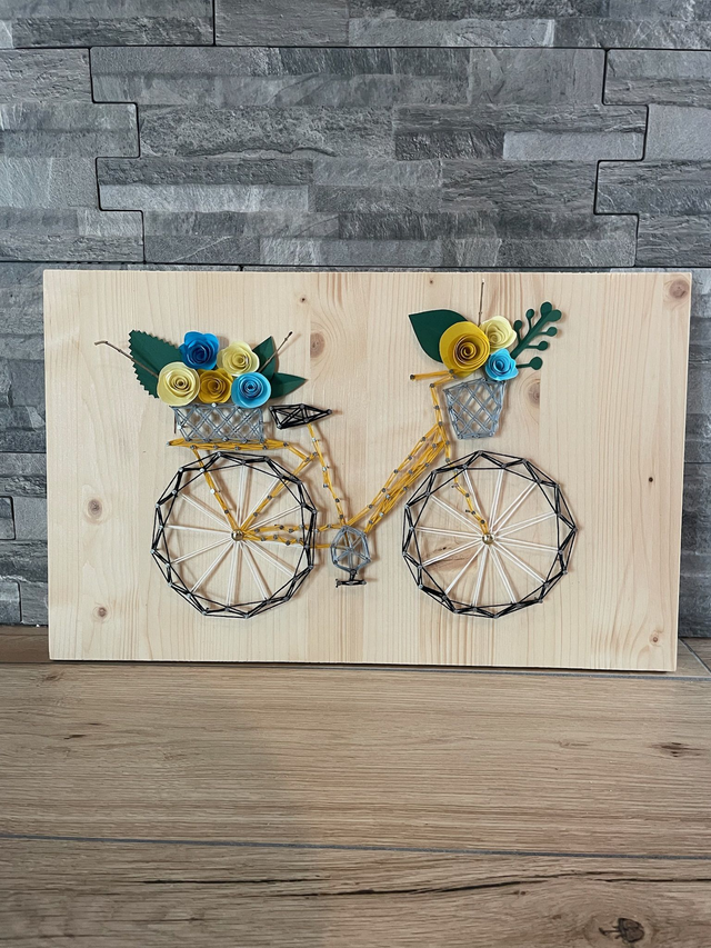 Art filaire bicyclette 