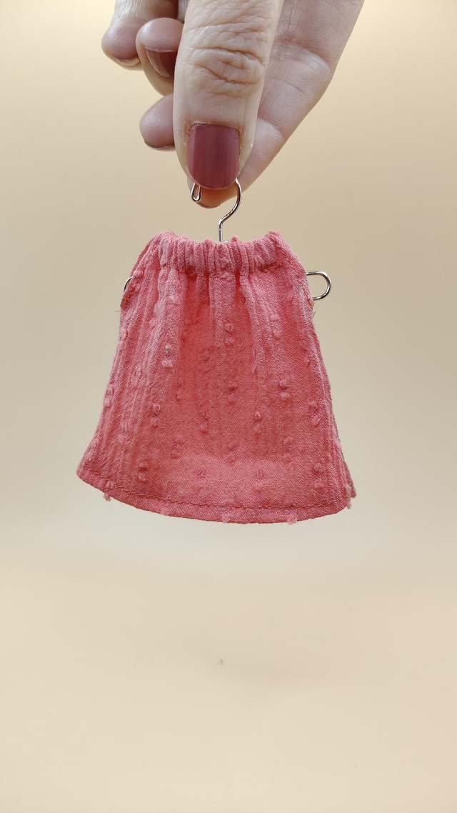 Robe plumetis corail