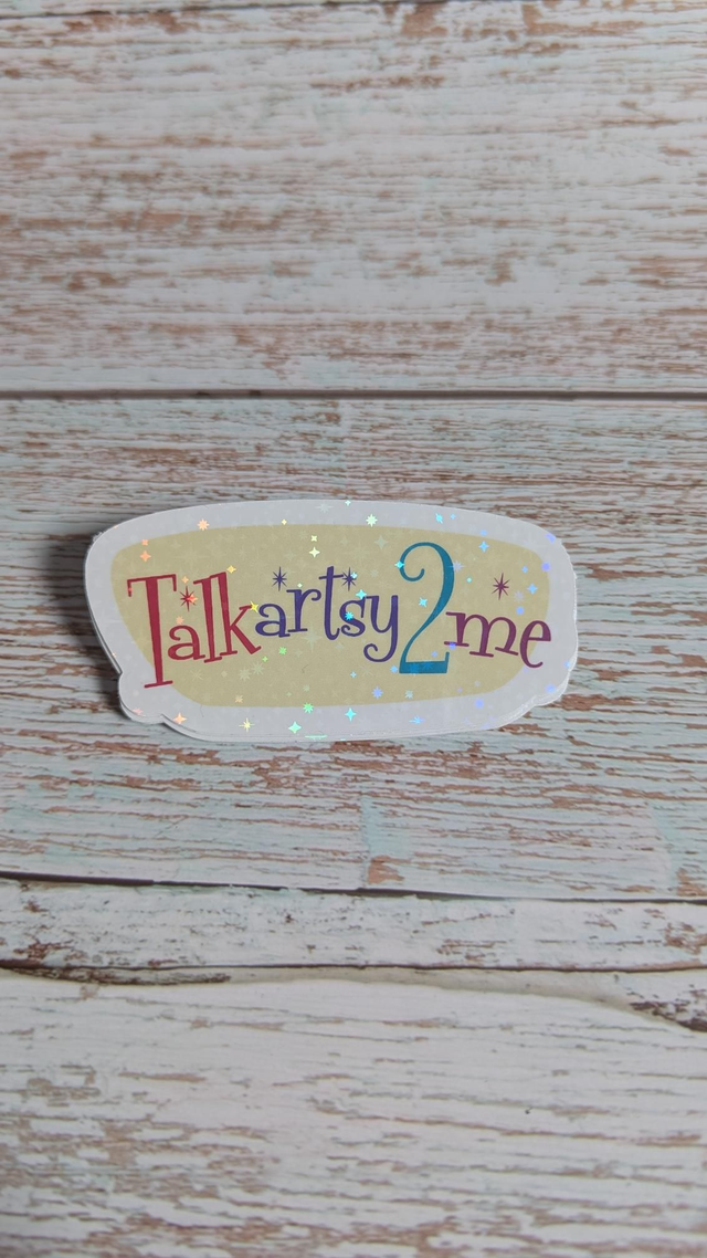 Sticker "Talk artsy 2 me"