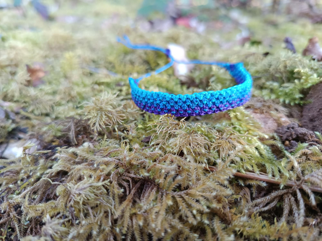 Bracelet dégradé violet bleu 