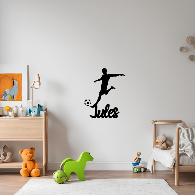 Décoration prénom foot 