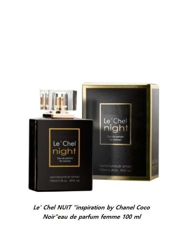 Le' Chel NUIT "inspiration by Chanel Coco Noir "eau de parfum femme 100 ml