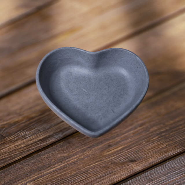 Herzschale Anthrazit