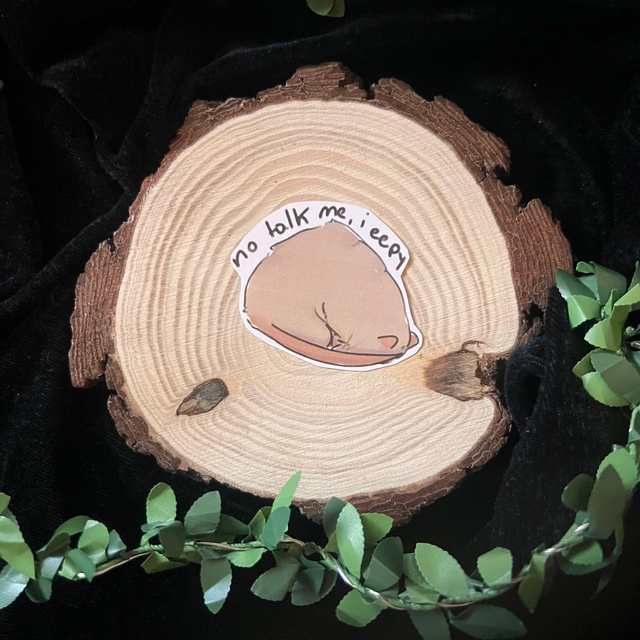 Sticker Rata // no talk me i eepy