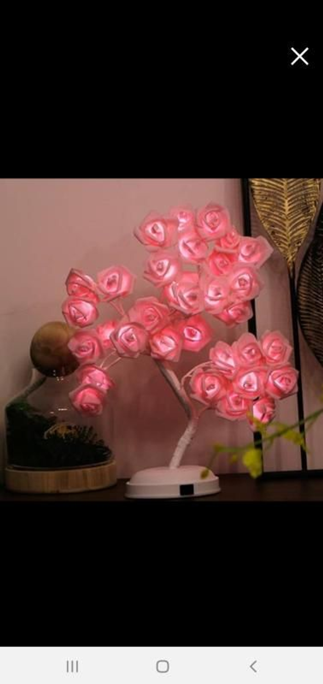 Lampe roses 