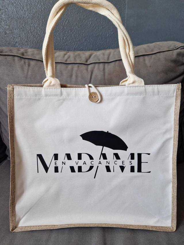 Sac en jute - Madame en vacances