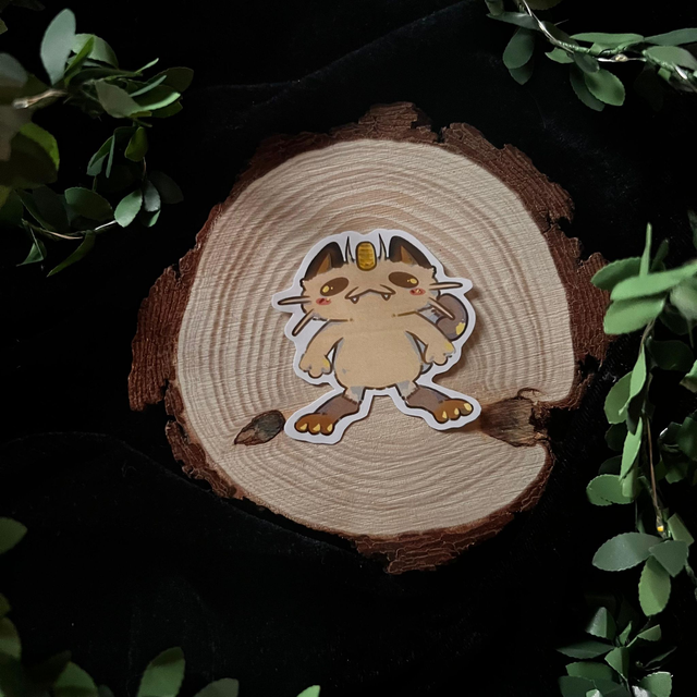 Sticker Pokemon // Meowth